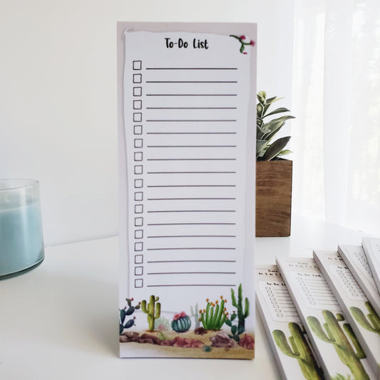 Cactus To Do List Notepad