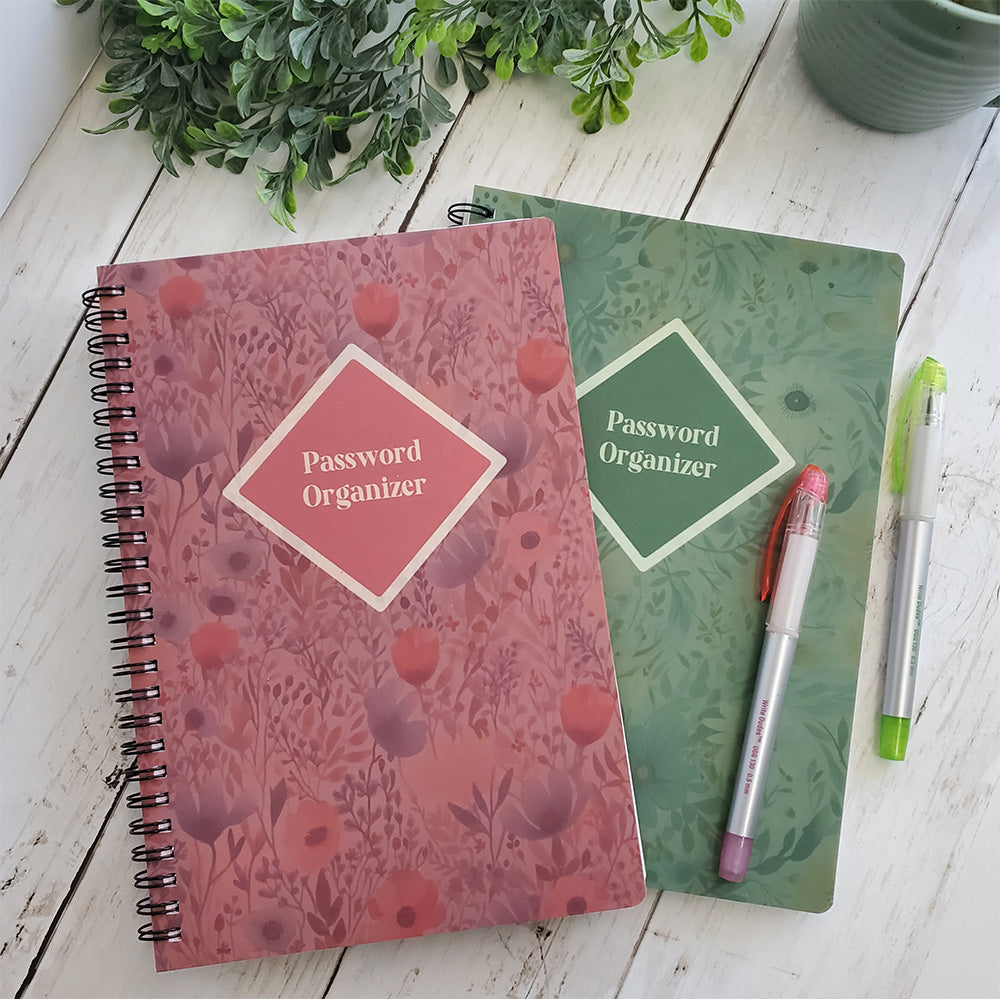 Floral Wildflowers Password Organizer