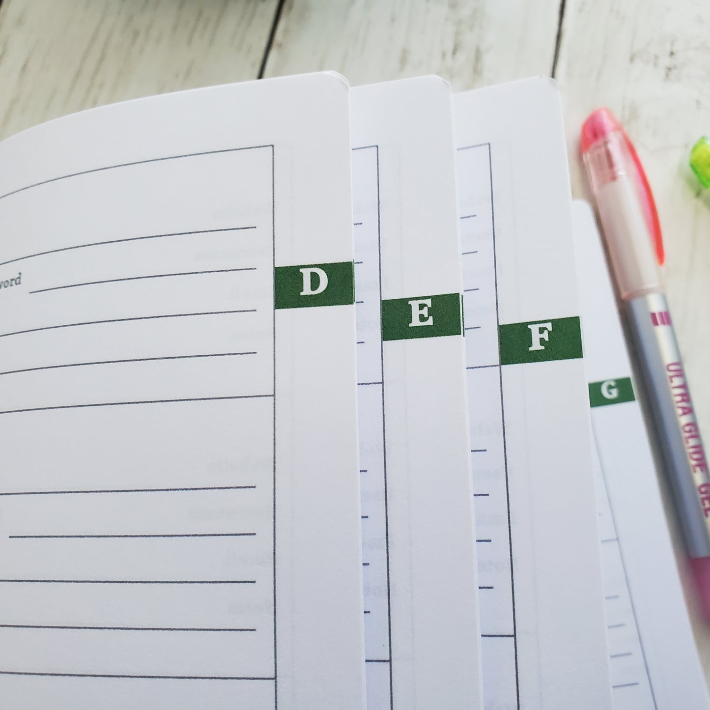 Floral Wildflowers Password Organizer