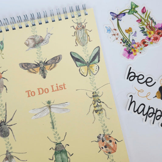 Insects To Do List Notebook