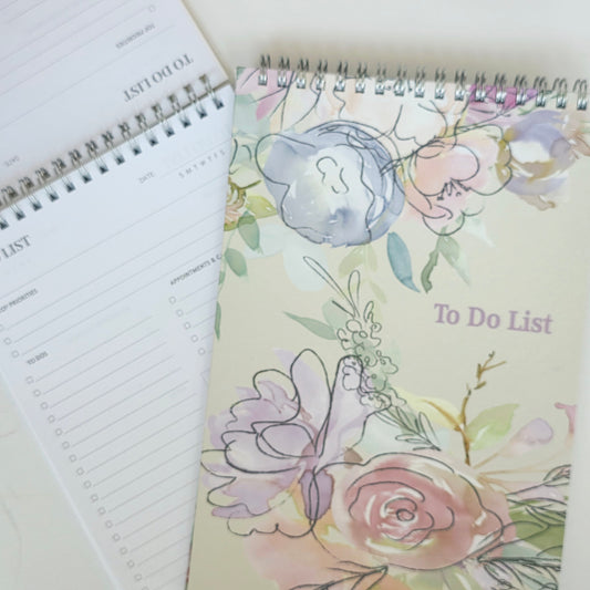 Flourishing Florals To Do List Notebook