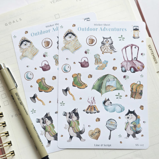 Outdoor Adventures Sticker Sheet