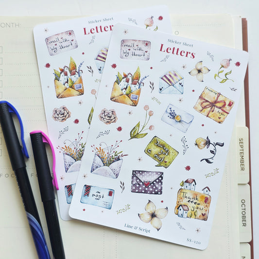 Letters Sticker Sheet