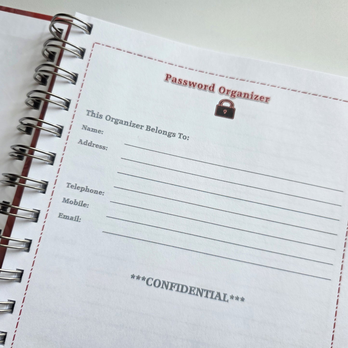 Blossom Meadows Password Organizer Notebook