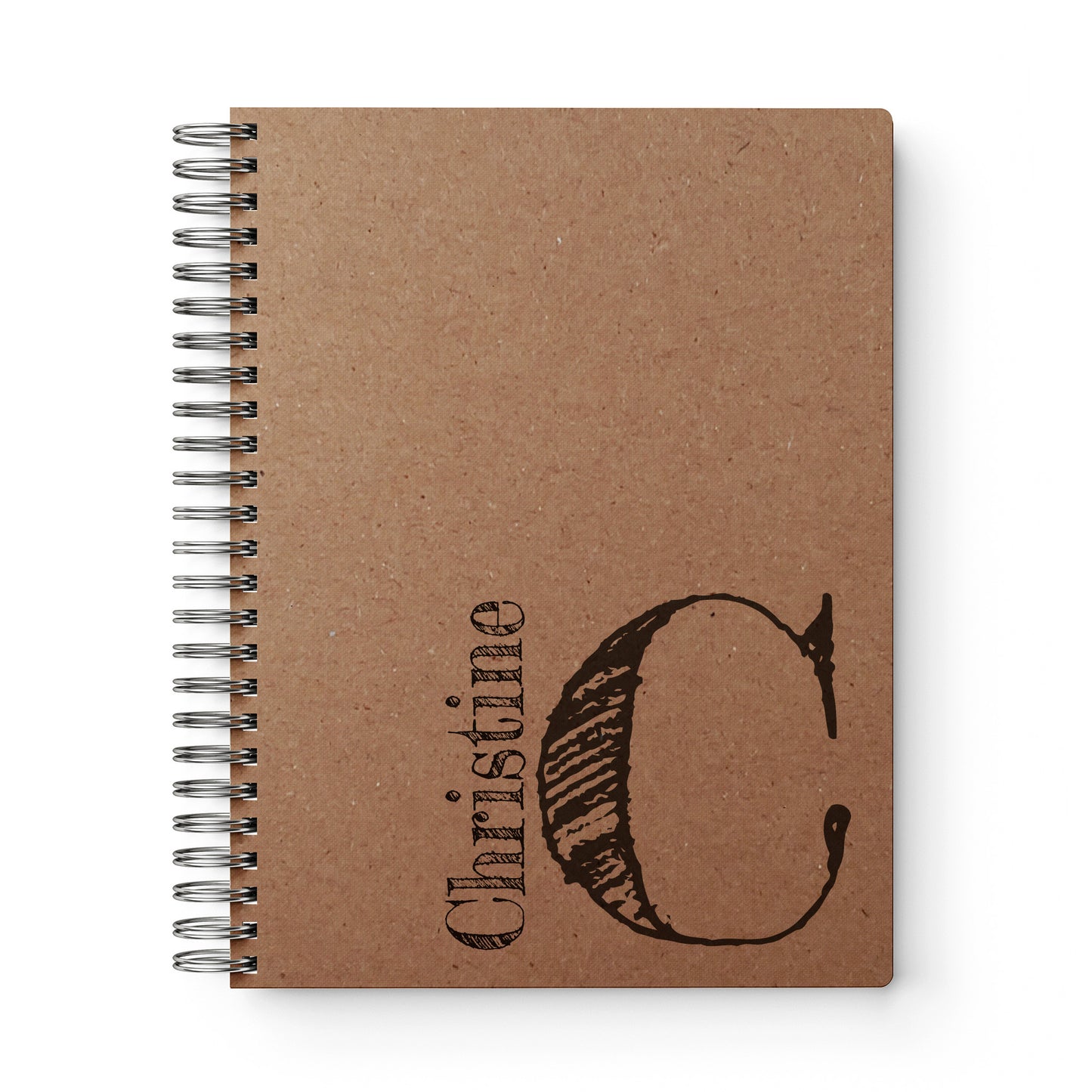 Monogram Softcover Spiral Notebook