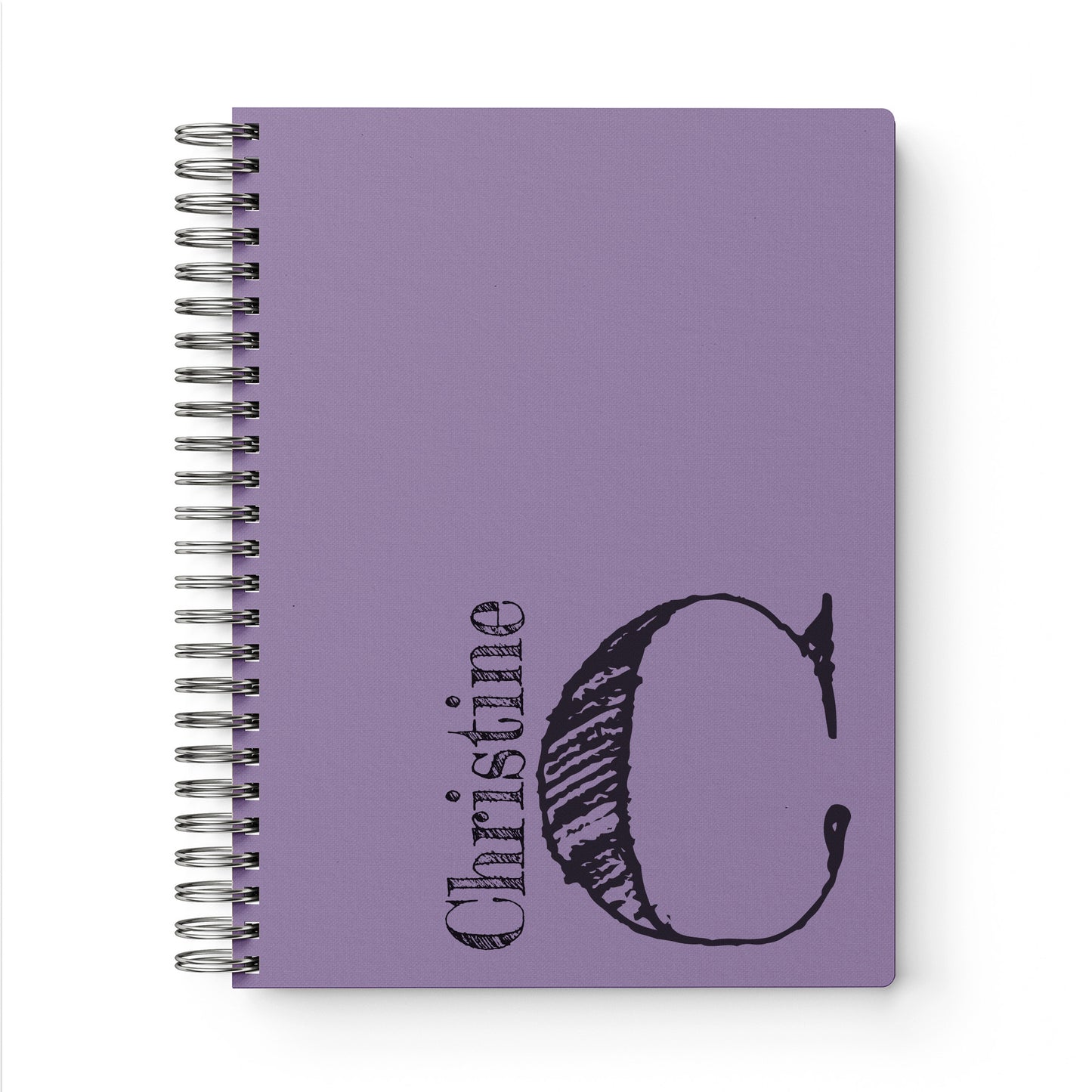Monogram Softcover Spiral Notebook