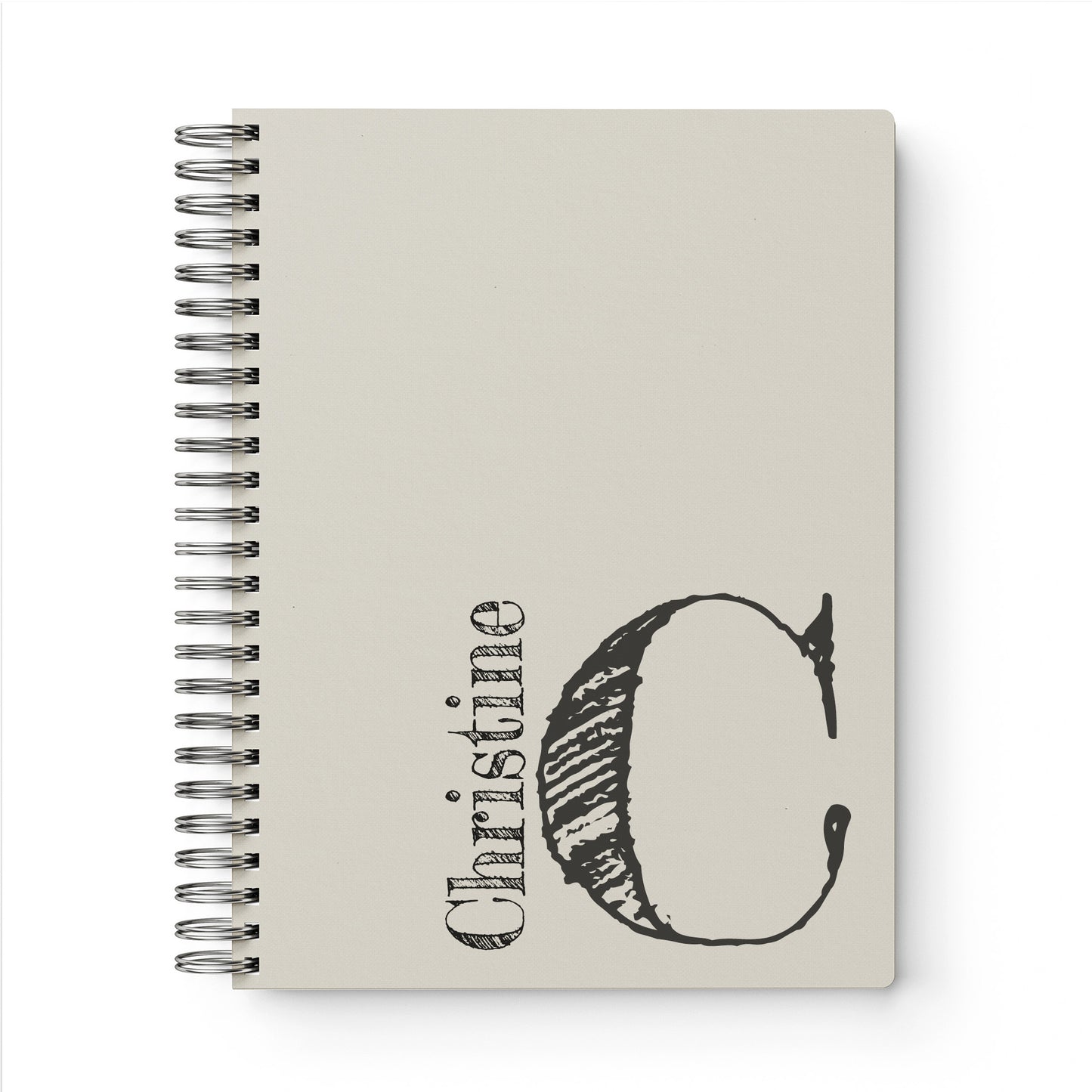 Monogram Softcover Spiral Notebook