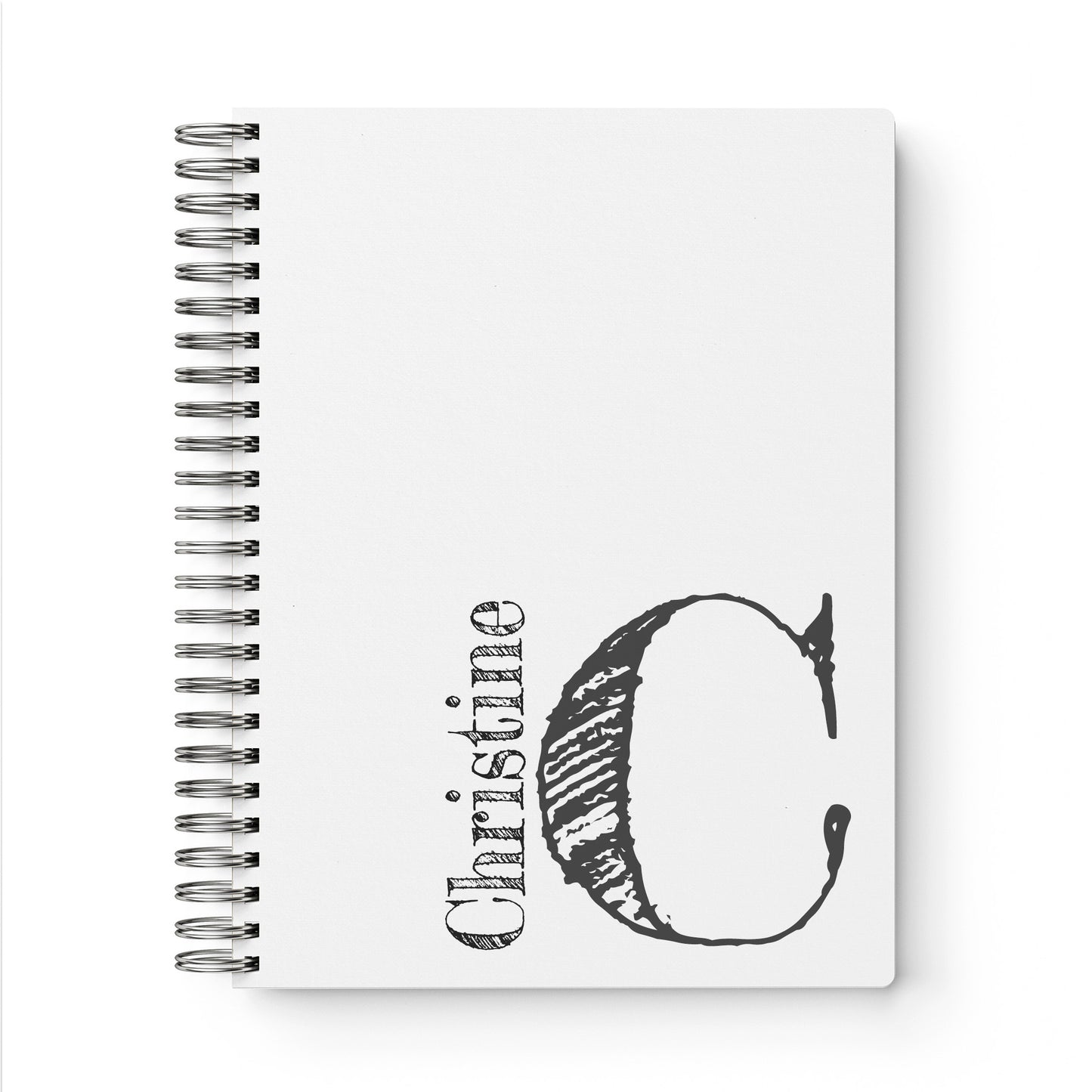 Monogram Softcover Spiral Notebook