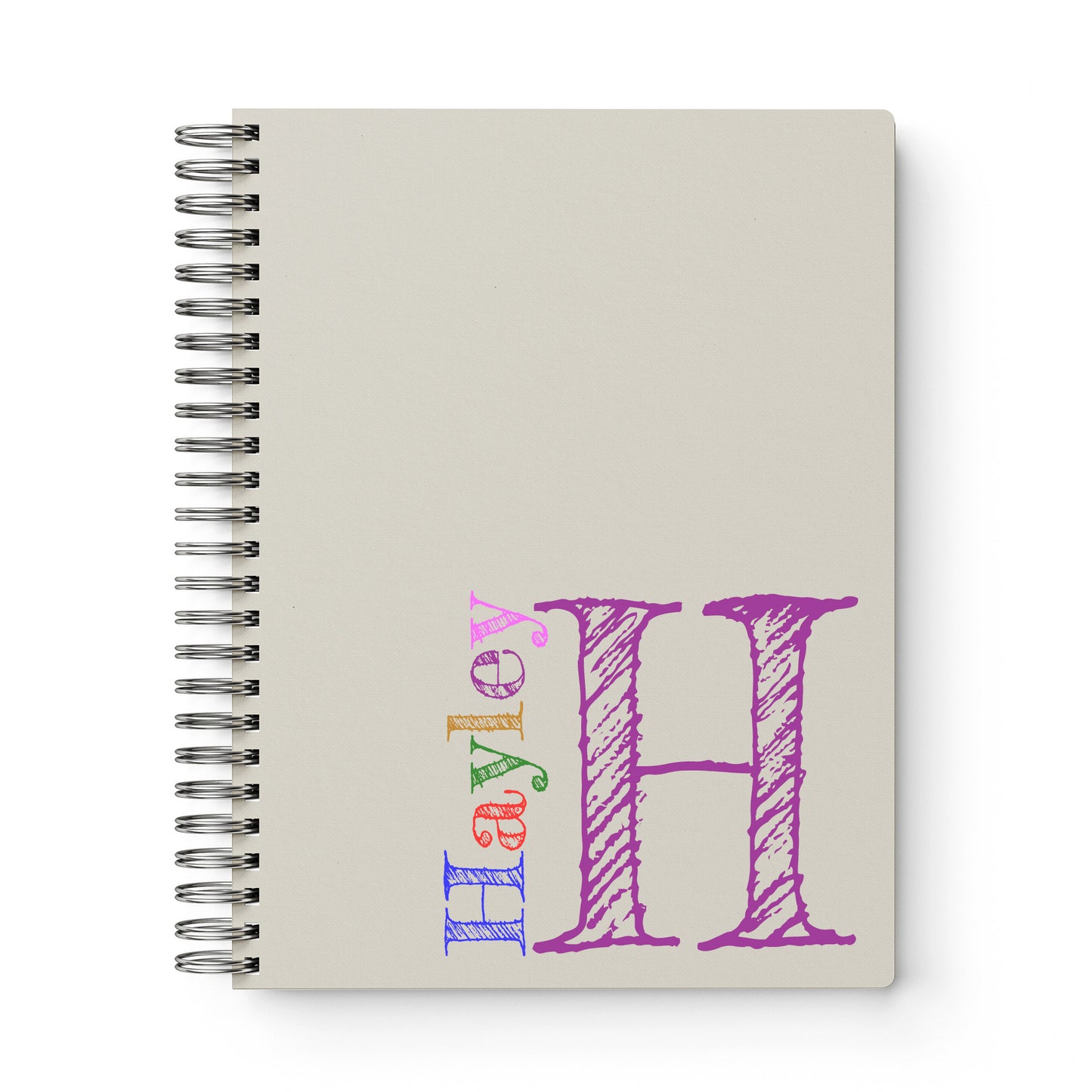 Monogram Softcover Spiral Notebook