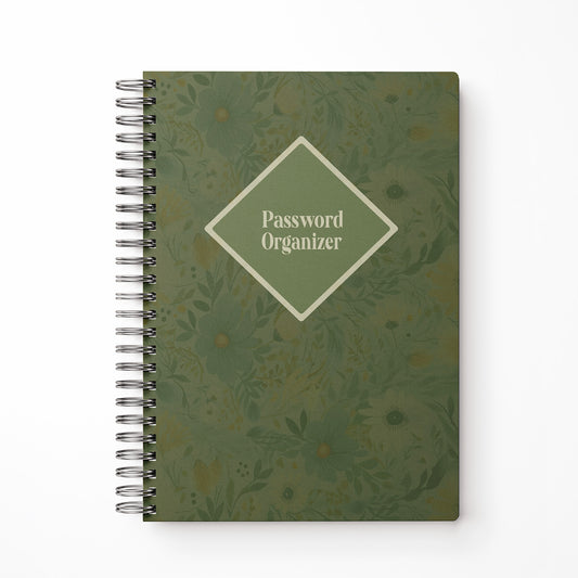Green Meadows Password Organizer Notebook