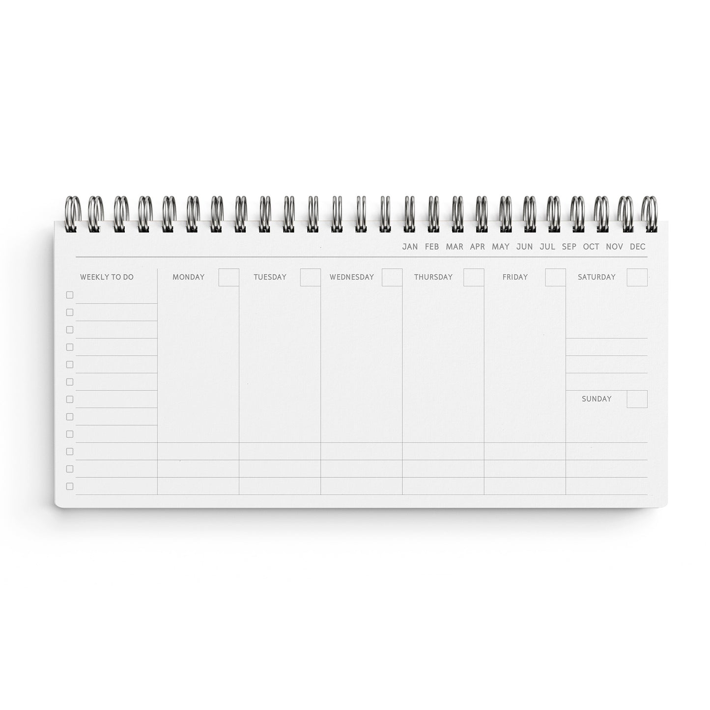 Floral Undated Weekly Planner - Terracotta