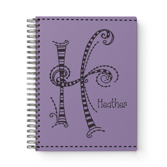Monogram Softcover Spiral Notebook