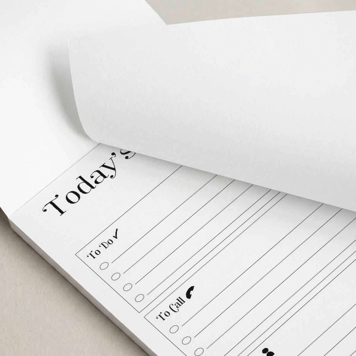 Today's Task Skinny Notepad