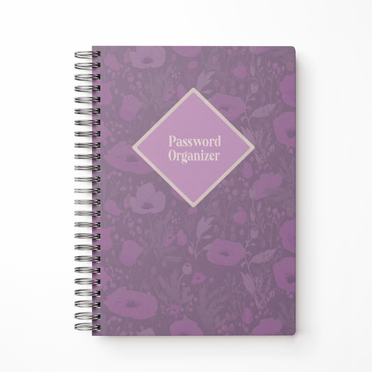 Poppy Meadows Password Organizer Notebook