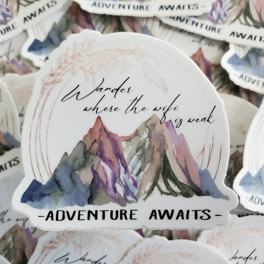 Wander Where the Wifi is Weak Sticker