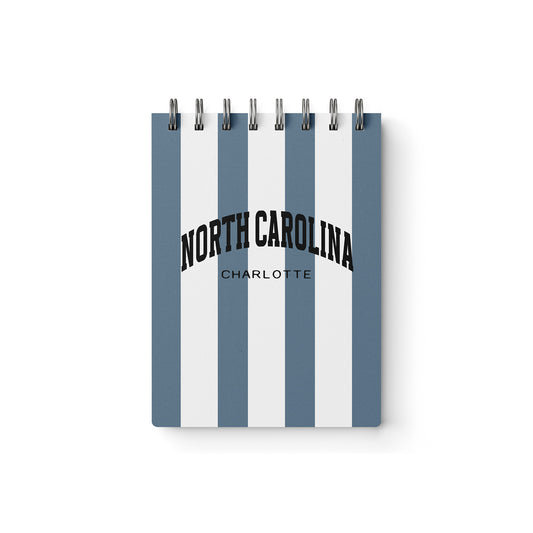 Custom City & State Varsity Mini Jotter | Striped