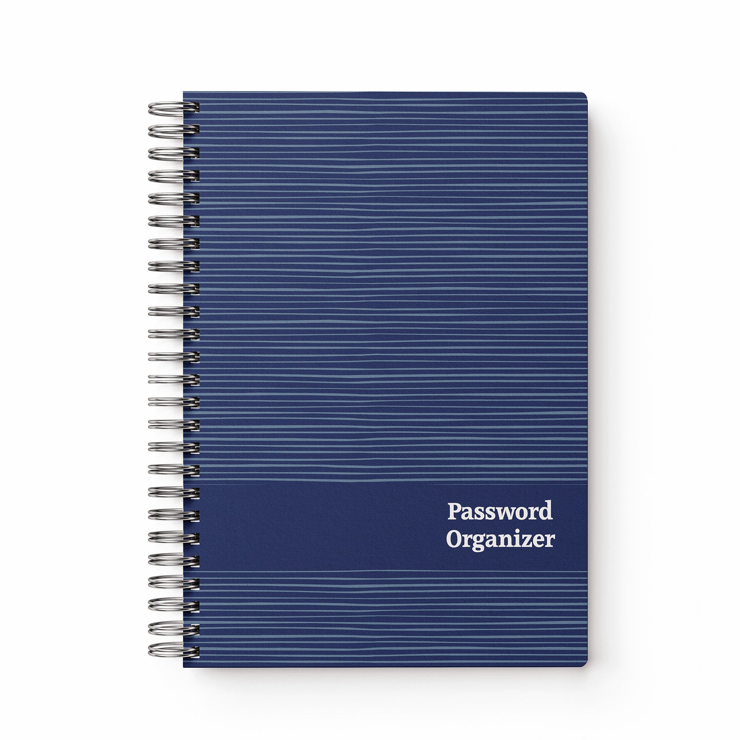 Midnight Stripes Password Organizer Notebook