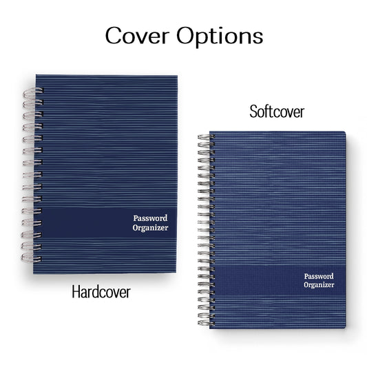 Forest Stripes Password Organizer Notebook