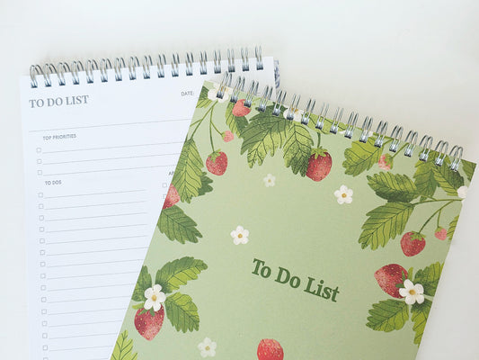 Strawberry Bliss To Do List Notebook