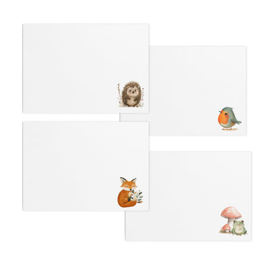 Forest Animals Flat Notecards | Set of 8