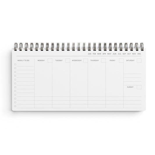 Floral Undated Weekly Planner - Lilac