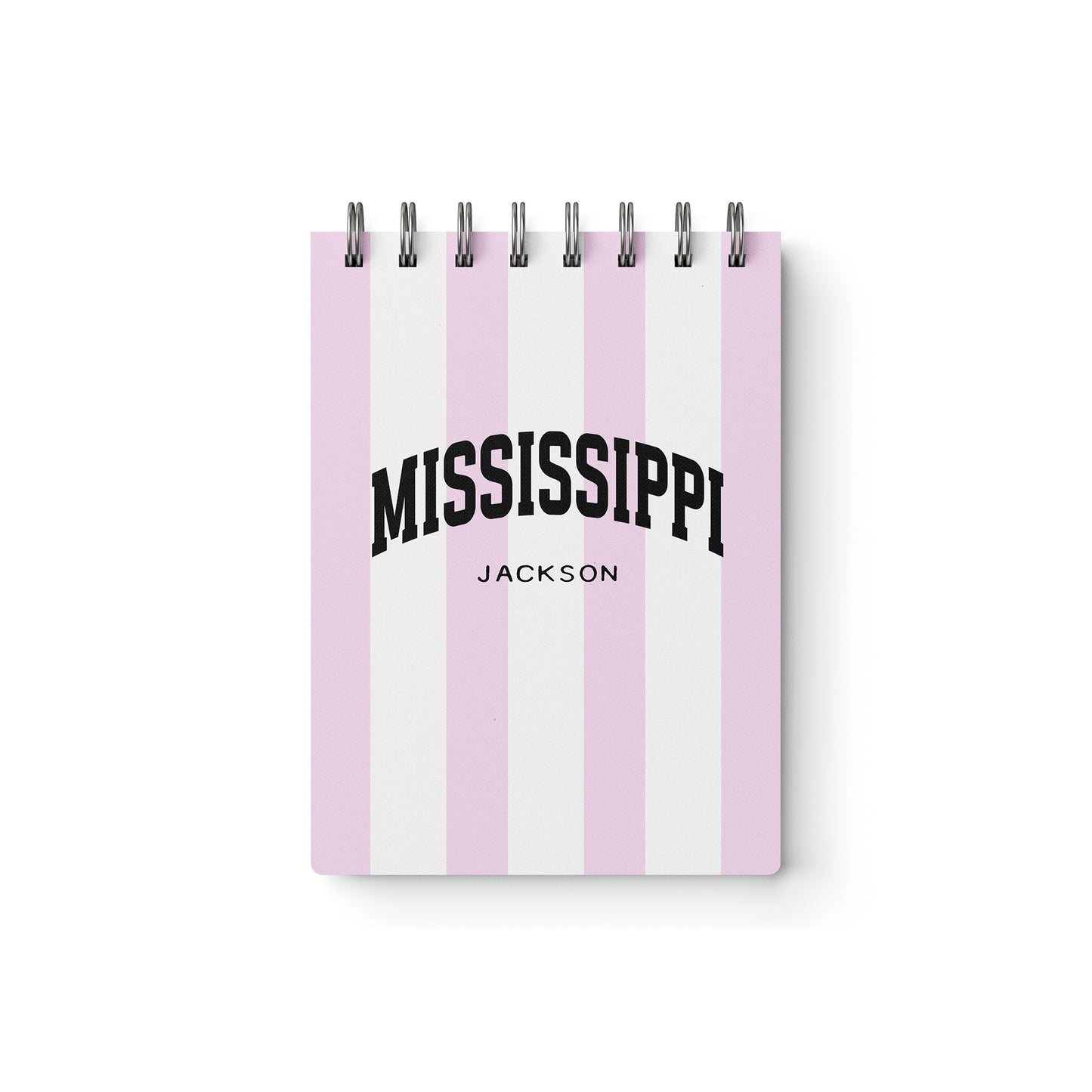 Custom City & State Varsity Mini Jotter | Striped