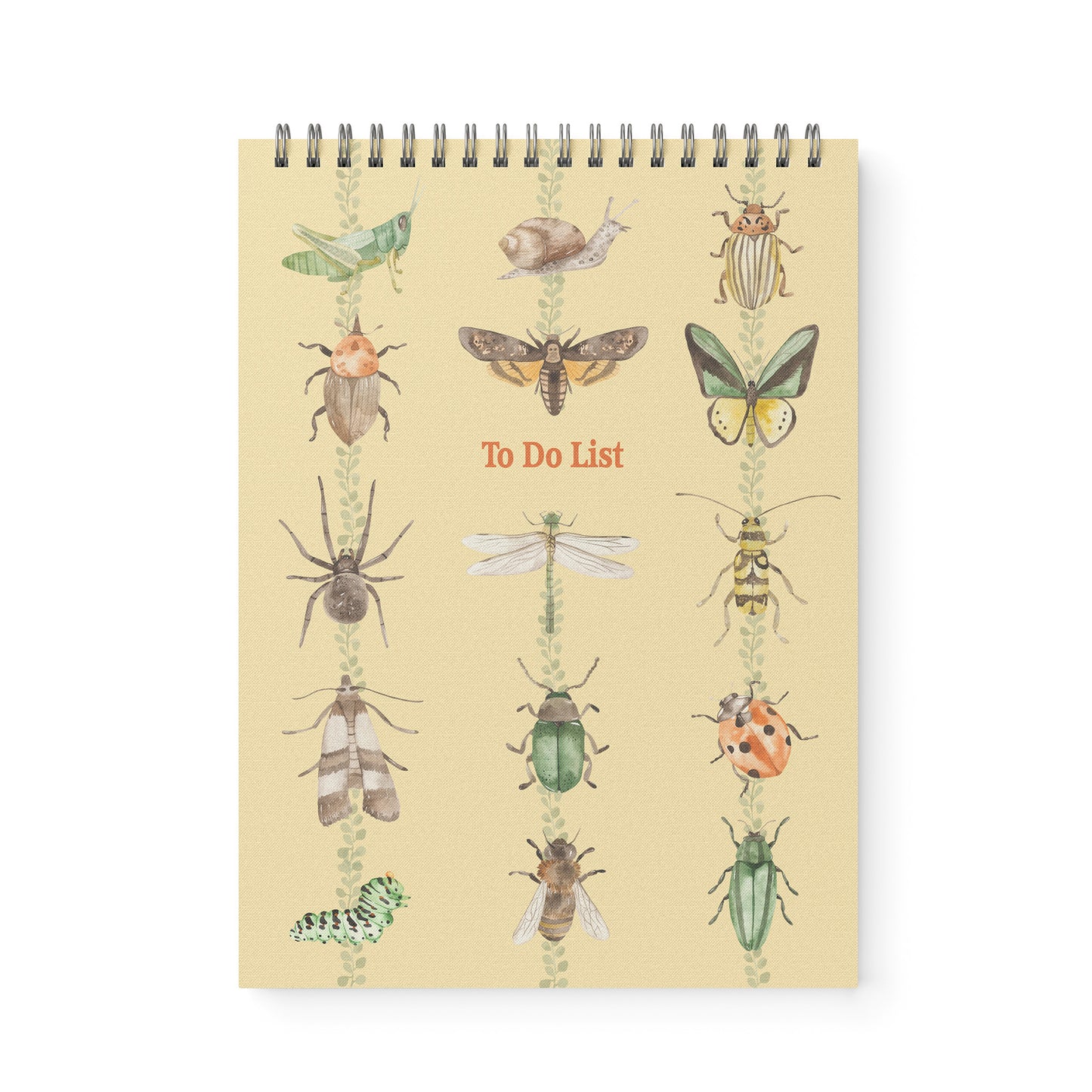 Insects To Do List Notebook