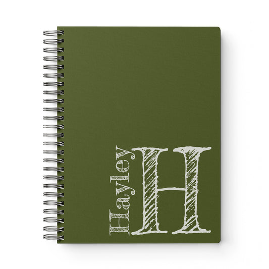 Monogram Softcover Spiral Notebook